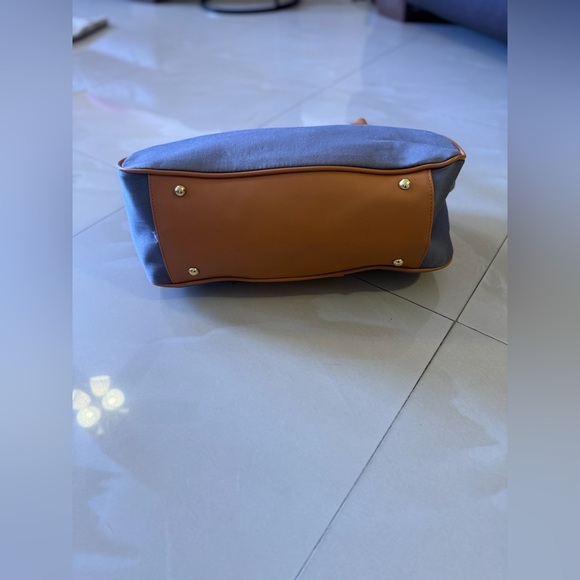 IMAM Shoulder Bag Euciman trapezoid travel brown/gray travel bag lightweight pur - Picture 10 of 16